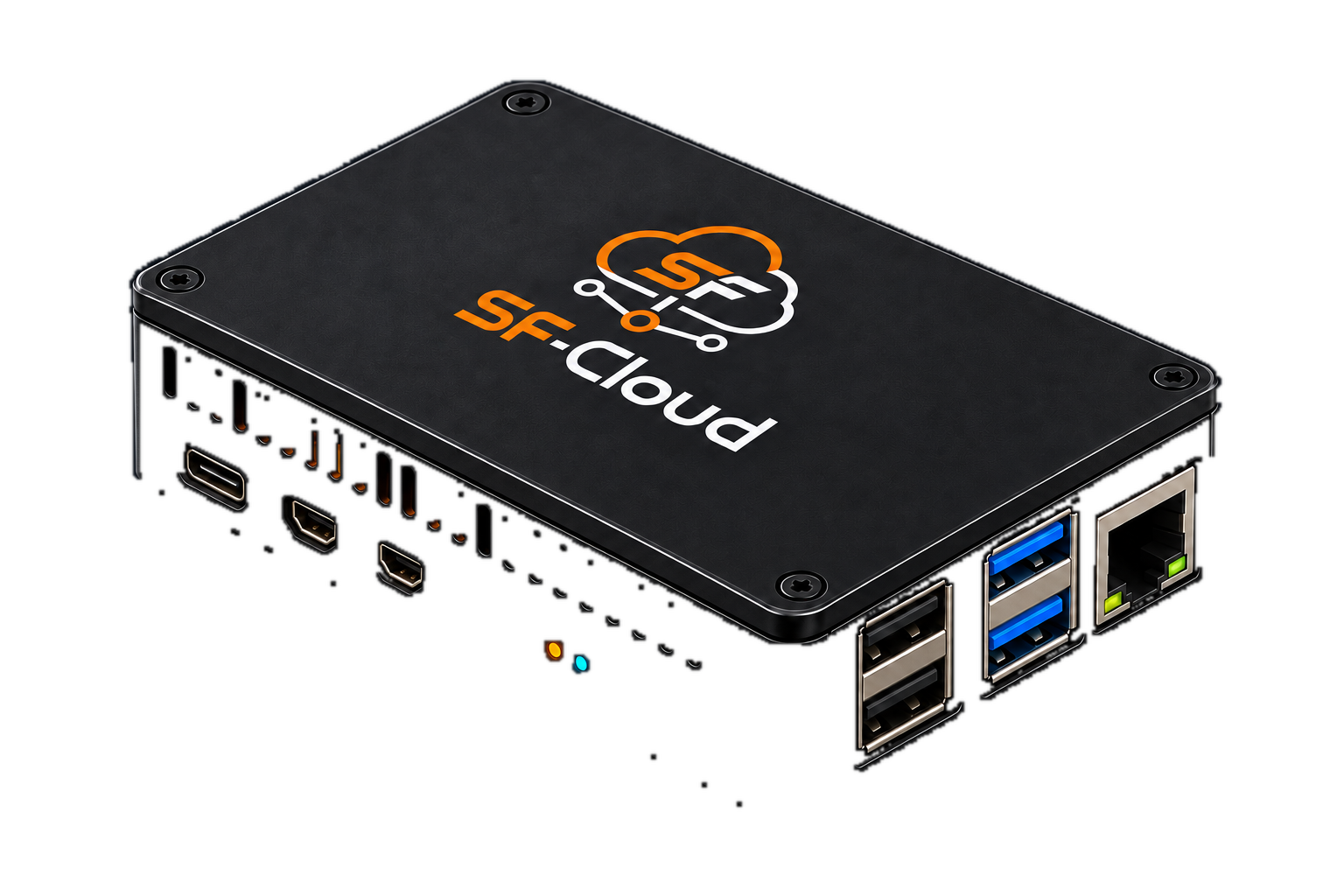 Geschlossene SF-Cloud Connect-Box auf Raspberry-Pi-5-Basis